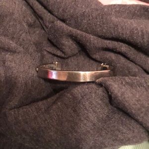 Sterling Silver Breast Cancer Awareness Bracelet